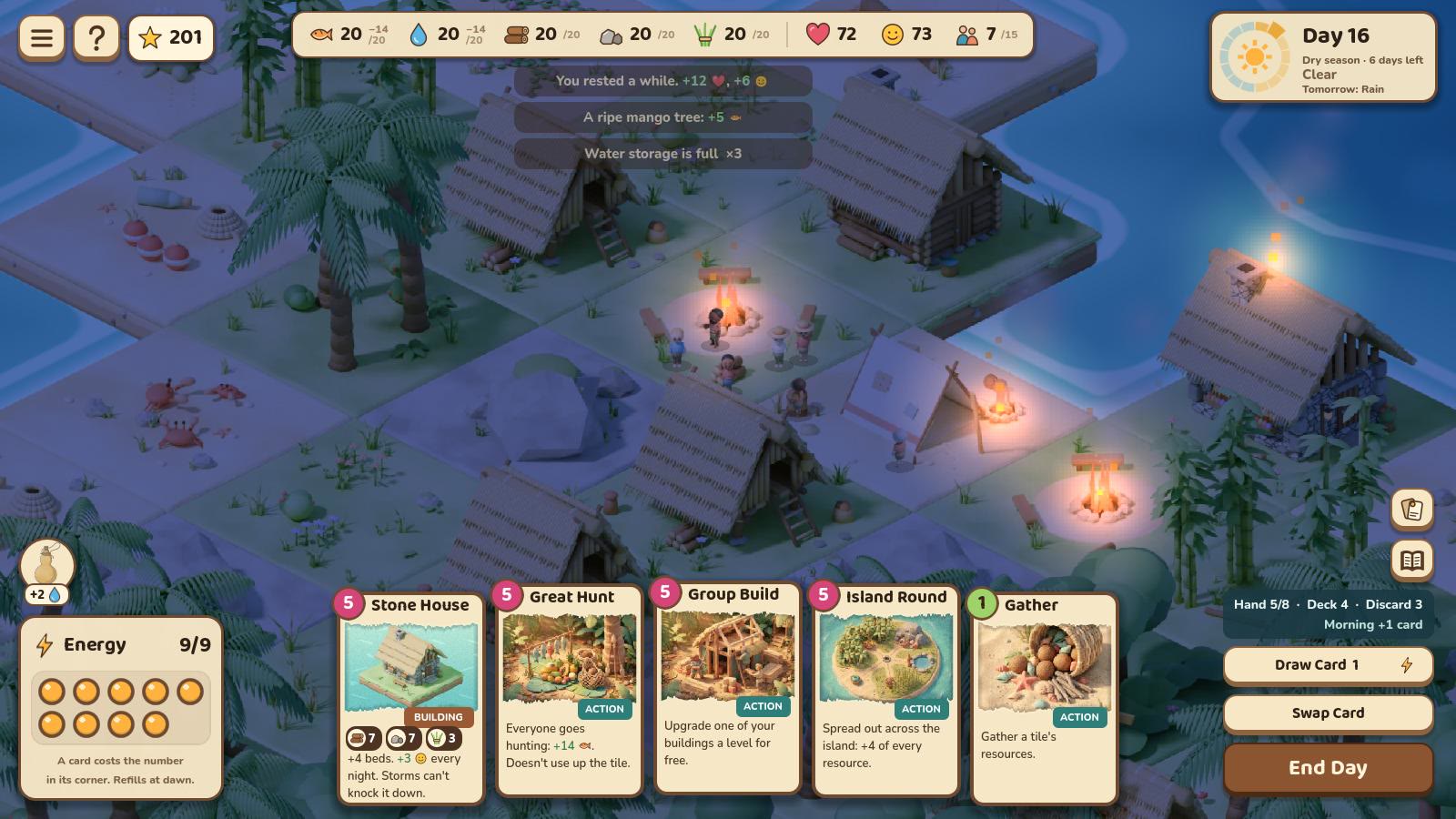 The camp at night