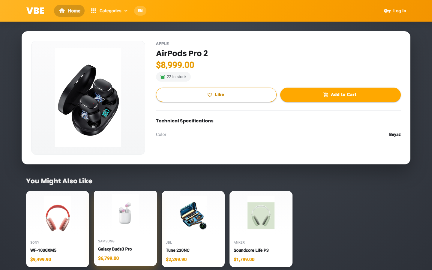 Product detail